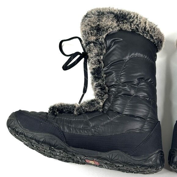 The North Face Appy Women's Winter Boots Black Quilted Puffer Goose Down Size 7 - Picture 6 of 14